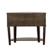 Diane 2-drawer Demilune Entryway Console Table Cappuccino - Walo Furniture 