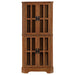 Coreosis 4-door Wood Corner Curio Cabinet Golden Brown - Walo Furniture 