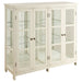 Sable 4-door Wood Accent Storage Display Cabinet Off White - Walo Furniture 