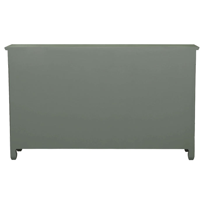 Madeline 3-drawer Scrollwork Accent Cabinet Antique Green - Walo Furniture 