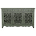 Madeline 3-drawer Scrollwork Accent Cabinet Antique Green - Walo Furniture 