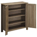 Marisa 4-shelf Engineered Wood Shoe Cabinet Dark Taupe - Walo Furniture 