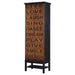 Lovegood 2-door Wood Tall Storage Cabinet Black and Brown - Walo Furniture 