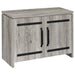 Enoch 2-door Engineered Wood Accent Cabinet Grey Driftwood - Walo Furniture 