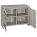 Enoch 2-door Engineered Wood Accent Cabinet Grey Driftwood - Walo Furniture 