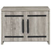 Enoch 2-door Engineered Wood Accent Cabinet Grey Driftwood - Walo Furniture 