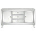 Leticia 3-drawer Mirrored Storage Accent Cabinet Silver - Walo Furniture 