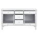 Duchess 5-drawer Mirrored Storage Accent Cabinet Silver - Walo Furniture 