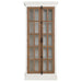 Tammi 2-door Wood Tall Cabinet Distressed White and Brown - Walo Furniture 