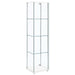 Bellatrix 4-shelf Clear Glass Curio Cabinet White - Walo Furniture 