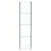 Bellatrix 4-shelf Clear Glass Curio Cabinet White - Walo Furniture 