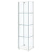 Bellatrix 4-shelf Clear Glass Curio Cabinet White - Walo Furniture 