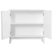 Gambon 2-door Wood Honeycomb Pattern Accent Cabinet White - Walo Furniture 