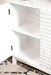 Gambon 2-door Wood Honeycomb Pattern Accent Cabinet White - Walo Furniture 