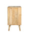 Alyssum 2-door Mango Wood Accent Cabinet Natural - Walo Furniture 