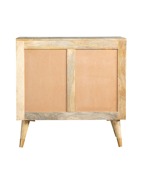 Alyssum 2-door Mango Wood Accent Cabinet Natural - Walo Furniture 