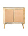 Alyssum 2-door Mango Wood Accent Cabinet Natural - Walo Furniture 