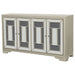 Toula 4-door Accent Cabinet Smoke and Champagne - Walo Furniture 