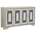 Toula 4-door Accent Cabinet Smoke and Champagne - Walo Furniture 