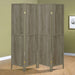 Deepika 4-Panel Room Divider Folding Screen Grey Driftwood - Walo Furniture 