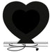 Euston Heart Shaped Vanity Mirror Silver - Walo Furniture 