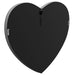 Aiko 36 x 30 Inch Heart Shaped LED Light Wall Mirror Silver - Walo Furniture 