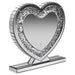 Euston Heart Shaped Vanity Mirror Silver - Walo Furniture 