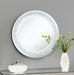 Landar 32 x 32 Inch Round LED Light Wall Mirror Silver - Walo Furniture 