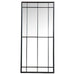 Annetta 24 x 52 Inch Window Pane Floor or Wall Mirror Black - Walo Furniture 