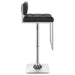 Alameda Adjustable Bar Stool Chrome and Black - Walo Furniture 