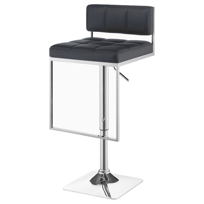 Alameda Adjustable Bar Stool Chrome and Grey - Walo Furniture 