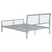 Cooper Metal Full Open Frame Bed Silver - Walo Furniture 