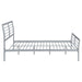 Cooper Metal Full Open Frame Bed Silver - Walo Furniture 