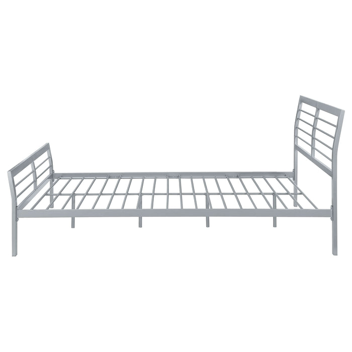 Cooper Metal Queen Open Frame Bed Silver - Walo Furniture 