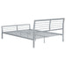 Cooper Metal Queen Open Frame Bed Silver - Walo Furniture 