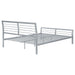 Cooper Metal Queen Open Frame Bed Silver - Walo Furniture 