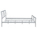 Cooper Metal Queen Open Frame Bed Silver - Walo Furniture 