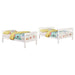 Chapman Wood Twin Over Full Bunk Bed White - Walo Furniture 