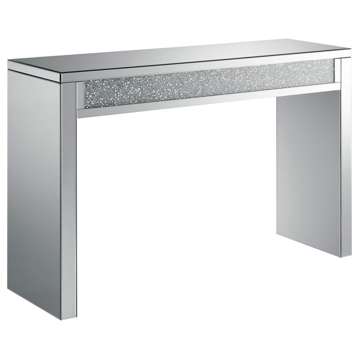 Gillian Mirrored Acrylic Entryway Console Table Silver - Walo Furniture 