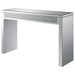 Gillian Mirrored Acrylic Entryway Console Table Silver - Walo Furniture 