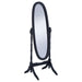 Foyet Wood Adjustable Full Length Cheval Mirror Black - Walo Furniture 