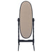 Foyet Wood Adjustable Full Length Cheval Mirror Black - Walo Furniture 