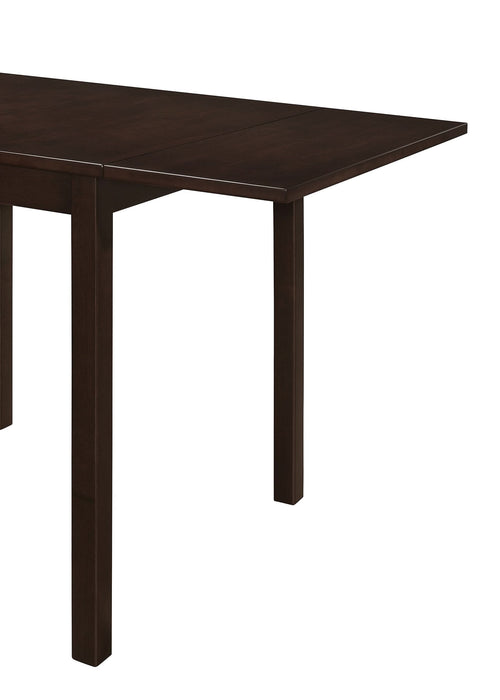 Kelso 3-piece Drop Leaf Dining Table Set Cappuccino and Tan - Walo Furniture 