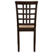 Kelso Lattice Back Dining Side Chair Cappuccino (Set of 2) - Walo Furniture 