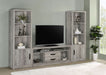 Burke 2-drawer Engineered Wood 59" TV Stand Grey Driftwood - Walo Furniture 