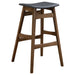 Finnick Cushioned Backless Bar Stool Walnut (Set of 2) - Walo Furniture 