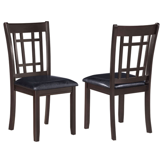 Lavon Wood Dining Side Chair Espresso (Set of 2) - Walo Furniture 