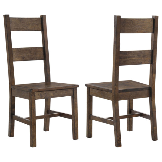 Coleman Dining Side Chair Rustic Golden Brown (Set of 2) - Walo Furniture 