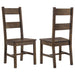 Coleman Dining Side Chair Rustic Golden Brown (Set of 2) - Walo Furniture 