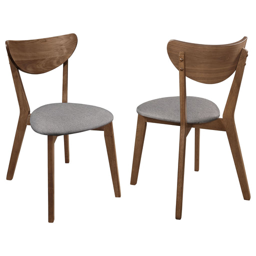 Alfredo Dining Side Chair Grey and Natural Walnut (Set of 2) - Walo Furniture 